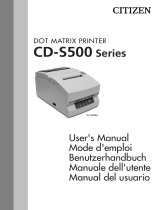 Citizen CD-S500 Owner's manual