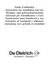 De Dietrich HN4646E1 Owner's manual