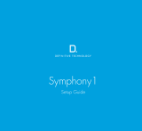Definitive Technology Symphony 1 User manual