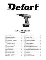 Defort DCD-18Nx2DF Owner's manual
