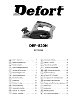 Defort DEP-820N Owner's manual