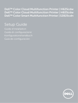 Dell H825cdw Cloud MFP Laser Printer Quick start guide
