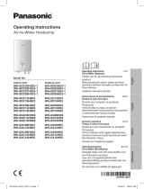 Panasonic WHSXC16H9E8 Operating instructions