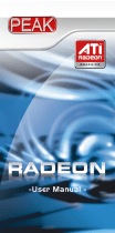 PEAK Radeon HD 3850 256MB User manual