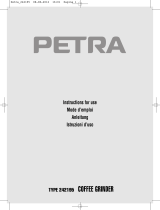 Petra Coffee Grinder Owner's manual