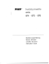 Pfaff hobbymatic extra 876 Owner's manual