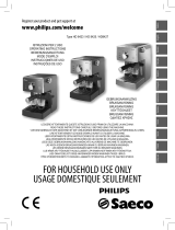 Philips Saeco HD8425/01 User manual