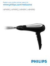 Philips Hairdyer HP4990 User manual