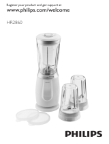 Philips hr2860 220w 400ml mini blender User manual