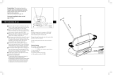 Philips TV antenna UHF/VHF/FM Indoor 40 dB amplified User manual