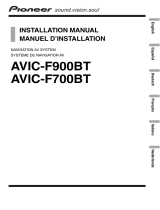 Pioneer AVIC F700 BT User manual