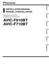 Pioneer AVIC F710 BT Installation guide