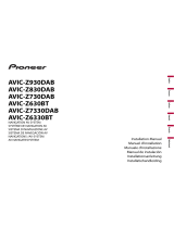Pioneer AVIC Z630 BT User manual