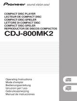 Pioneer CDJ-800 MK2 Owner's manual