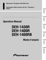 Pioneer DEH-1430R User manual