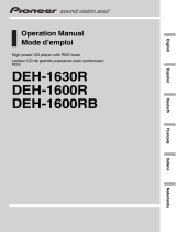 Pioneer DEH-1630R User manual