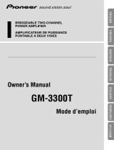 Pioneer GM-3300T User manual