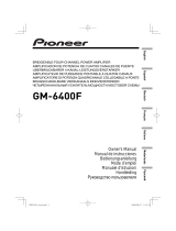 Pioneer gm 6400f User manual