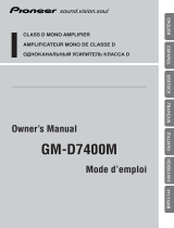 Pioneer GM-D7400M User manual