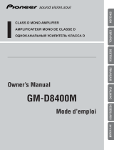 Pioneer GM-D8400M User manual