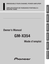 Pioneer gm x 354 User manual