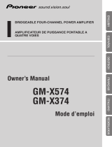 Pioneer gm x 374 User manual
