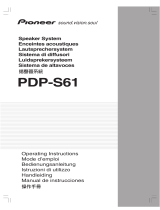 Pioneer PDP-S61 Operating instructions
