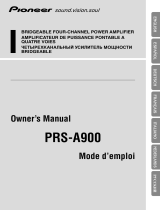 Pioneer PRS-A900 User manual