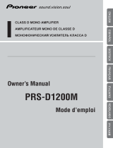 Pioneer PREMIER PRS-D1200M User manual