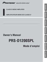 Pioneer PRS-D1200SPL User manual