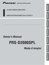 Pioneer prs d 2000 spl User manual