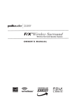 Polk Audio F/X Wireless Surround Owner's manual