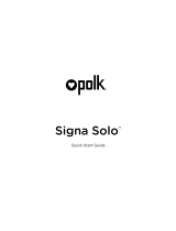 Polk Audio Signa Solo - Factory Renewed Owner's manual