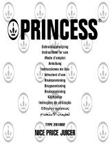 Princess 201002, Juicer Owner's manual