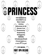 Princess 565780 Foot Spa DeLuxe Owner's manual