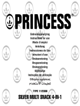 Princess 112336 silver multi snack 4 in 1 Owner's manual