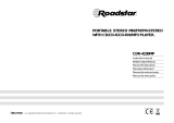 Roadstar CDR-4230MP Owner's manual