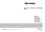 Roadstar TRA-1957/CR Owner's manual