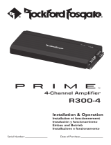 Rockford Prime R300-4 User manual