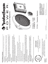 Rockford T1T-S Owner's manual