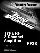 Rockford Fosgate FFX3 User manual