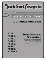 Rockford Fosgate Punch P200.2 User manual