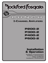 Rockford Fosgate Punch P500-2 User manual