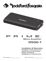 Rockford Fosgate Prime R500-1 User manual