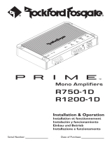 Rockford R750-1D User manual