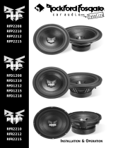 Rockford Fosgate RFR2210 User manual