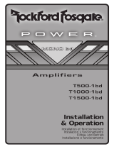 Rockford Fosgate Power T500-1bdCP User manual