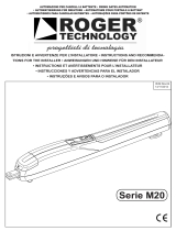Roger Technology 230v KIT M20/342 Installation guide