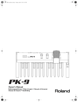 Roland PK-9 User manual