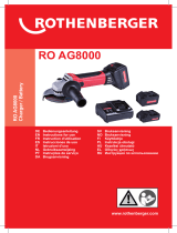 Rothenberger Angle grinder RO AG 8000 User manual
